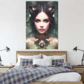 Alina Der Wasserfuchs 021 Leinwanddruck (Insitu (Schlafzimmer))