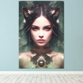 Alina Der Wasserfuchs 021 Leinwanddruck (Insitu (Holzboden))