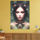 Alina Der Wasserfuchs 021 Leinwanddruck (Insitu (Wohnzimmer))