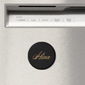 Alina Gold Design Letters Magnet (In Situ (Geschirrspüler))