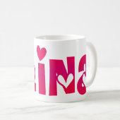 Alina im Herzen Kaffeetasse (VorderseiteRechts)