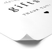 ALINA Minimalistisch Elegante Karten und Geschenke Poster (Ecke)