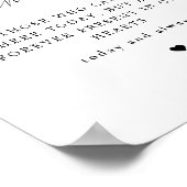 ALINA Minimalistisch in liebevollen Gedächtnistenp Poster (Ecke)