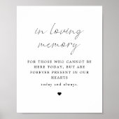 ALINA Minimalistisch in liebevollen Gedächtnistenp Poster (Vorne)