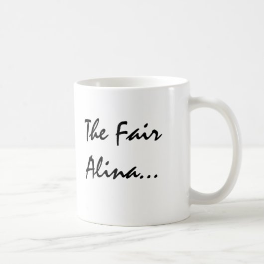 Alina mit keltischer Bedeutung Kaffeetasse (Rechts)
