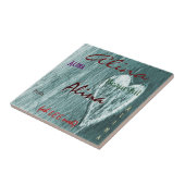 Alina Name Irish Bedeutung mit grauem Herzen Fliese (Seite)