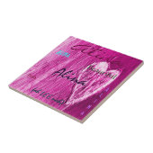 Alina Name Irish Bedeutung mit Light Pink Heart Fliese (Seite)