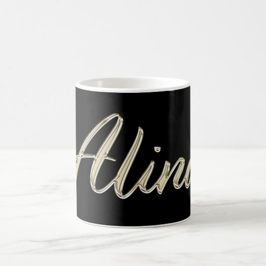 Alina white gold Handwriting Tasse Kaffeetasse (Mittel)