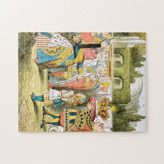 Alince in Wonderland - Alice und die Rote Königin Puzzle (Horizontal)