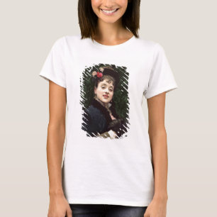 Aline Masson, das Modell des Künstlers (Öl auf T-Shirt