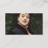 Aline Masson, das Modell des Künstlers (Öl auf Visitenkarte (Rückseite)