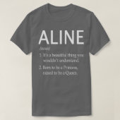 Aline Name Gift T-Shirt (Design vorne)