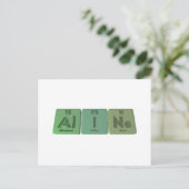 Aline wie Aluminium-Jod-Nebel Postkarte (Stehend Vorderseite)