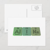 Aline wie Aluminium-Jod-Nebel Postkarte (Vorne/Hinten)