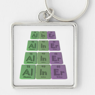 Aliner-Al-In-Äh-Aluminium-Indium-Erbium Schlüsselanhänger