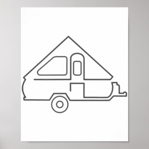 Aliner Trailer A-Frame Camper Poster