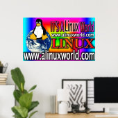 Alinuxworld-Tydie-Poster Poster (Heimbüro)