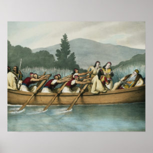 AliPasha (1741-1822) von Janina Jagd auf See-BU Poster