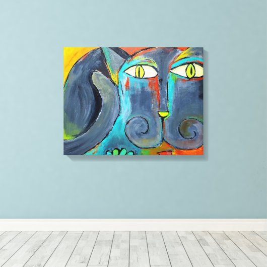 Ali's Cat Leinwanddruck (Insitu (Holzboden))