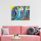 Ali's Cat Leinwanddruck (Insitu (Wohnzimmer))