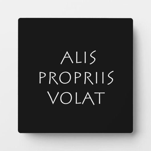 Alis Propriis Volat Fotoplatte (Vorderseite)