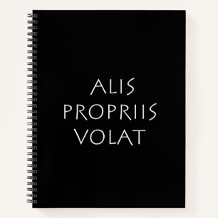 Alis Propriis Volat Notizblock