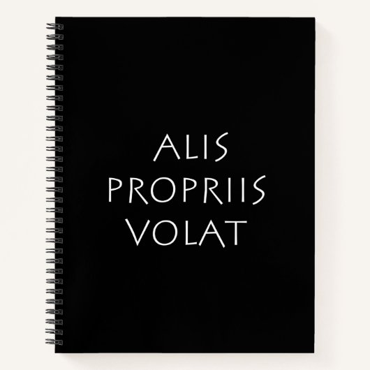 Alis Propriis Volat Notizblock (Vorderseite)