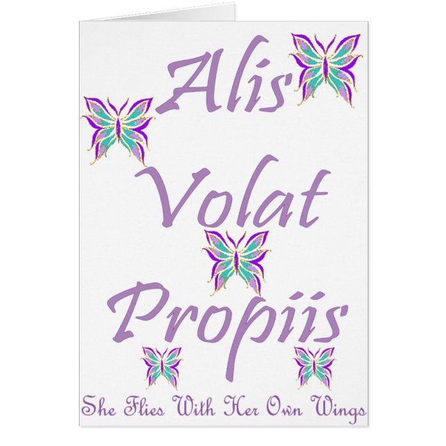 Alis Volat Propiis (Vorne)
