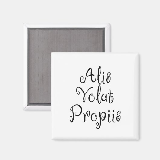 Alis Volat Propiis Magnet (Vorderseite/Rückseite)