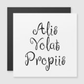 Alis Volat Propiis Magnetkarte (Vorne/Hinten)