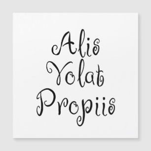 Alis Volat Propiis Magnetkarte