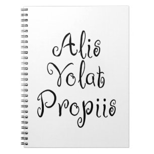 Alis Volat Propiis Notizblock