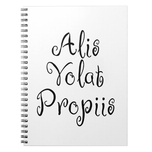 Alis Volat Propiis Notizblock (Vorderseite)