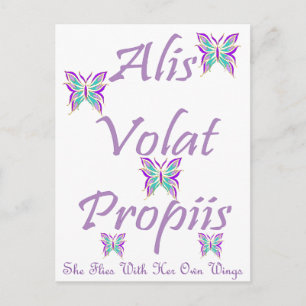 Alis Volat Propiis Postkarte