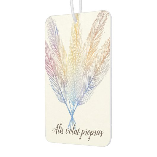 Alis volat propriis fliegt sie mit ihren eigenen F Autolufterfrischer (Links)