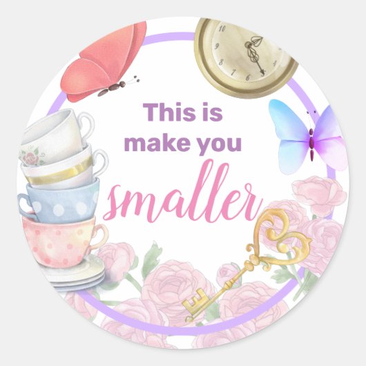 Alisa in Onederland Classic Round Sticker (Vorderseite)