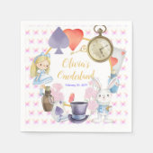 Alisa in Onederland Paper-Tellern Serviette (Vorderseite)