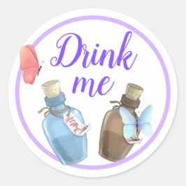 Alisa in Onederland Runder Aufkleber