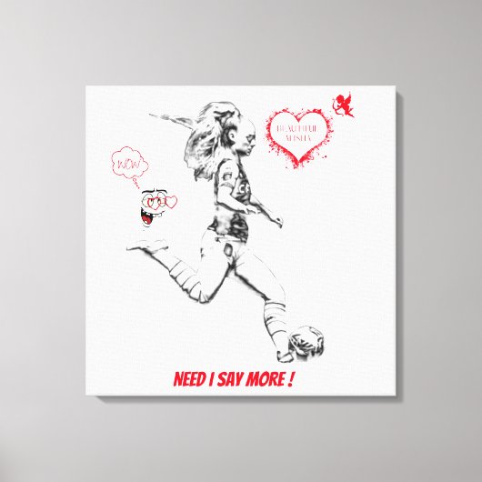 ALISHA LEHMANN, WALL ART, WALL DECOR LEINWANDDRUCK (Vorderseite)