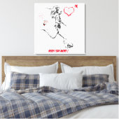 ALISHA LEHMANN, WALL ART, WALL DECOR LEINWANDDRUCK (Insitu (Schlafzimmer))