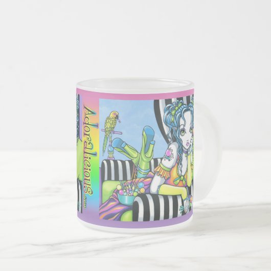 "Alisha" Mattglastasse (VorderseiteRechts)