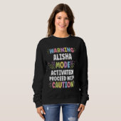 ALISHA Personalisiert Name Funny Niedliche Custom Sweatshirt (Vorne ganz)