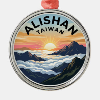 Alishan Nationalpark Taiwan Ornament Aus Metall