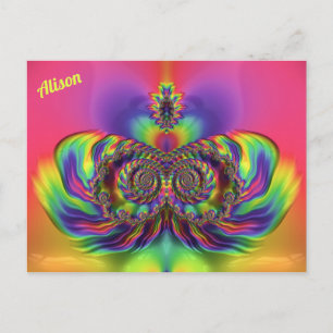 ALISON ~ 3D-Designmuster ~ Mehrere Farben   Postkarte