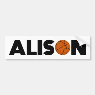 Alison Basketball Autoaufkleber