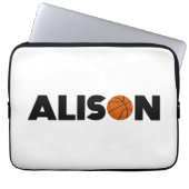 Alison Basketball Laptopschutzhülle (Vorderseite)