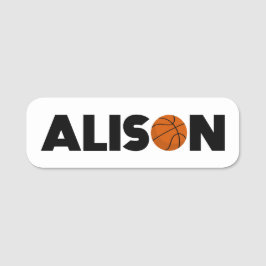 Alison Basketball Name Tag Namensschild