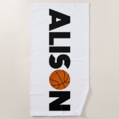 Alison Basketball Strandtuch (Vorderseite)