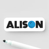 Alison Bowling Namensschild (Beispiel)