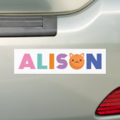Alison Cat Autoaufkleber (Auf Auto)